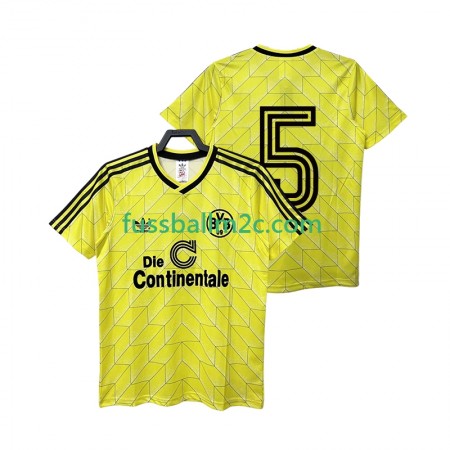 Fußballtrikots Borussia Dortmund 5 1989 Retro Heim Trikotsatz 1988